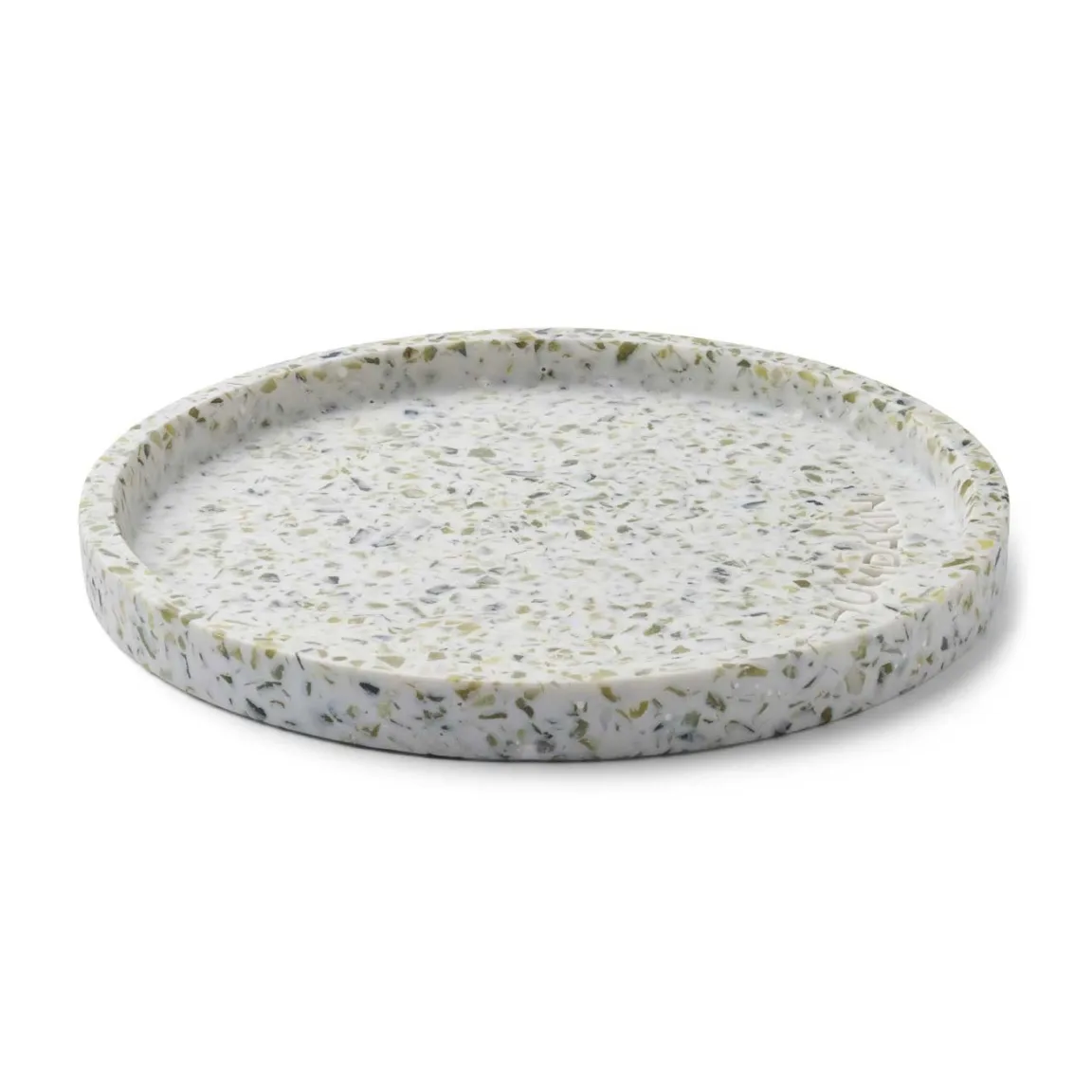 Humdakin Terrazzo taca okrągła Ø20 cm, Green-white Humdakin