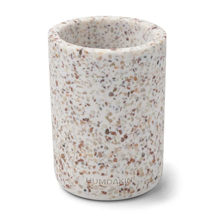 Humdakin Terrazzo wazon Ø10 cm - Biało-brązowy - Humdakin