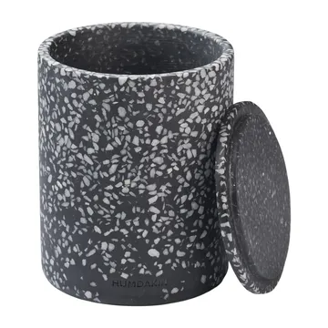 Humdakin Terrazzo wazon z pokrywą Ø10 cm - Black - Humdakin