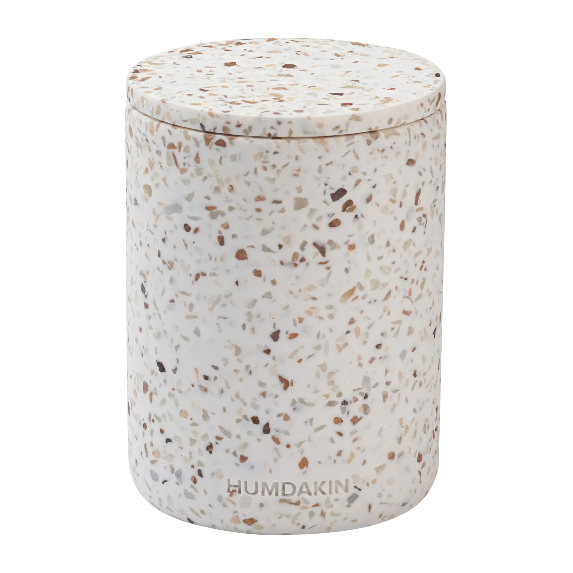 Humdakin Terrazzo wazon z pokrywą Ø10 cm, Red/Beige Humdakin