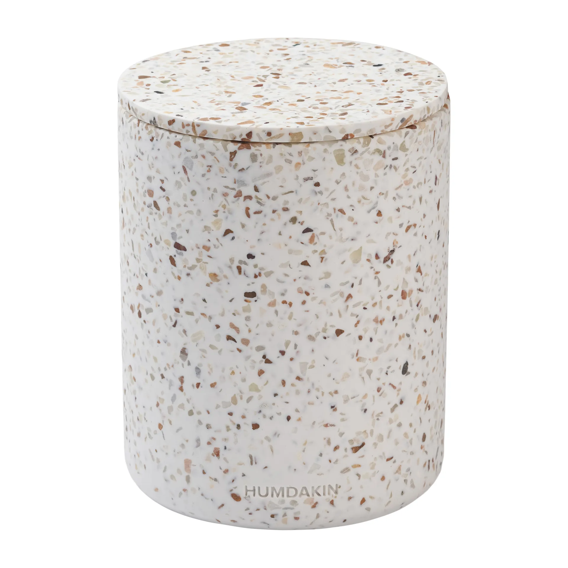 Humdakin Terrazzo wazon z pokrywą Ø13 cm, Red/Beige Humdakin