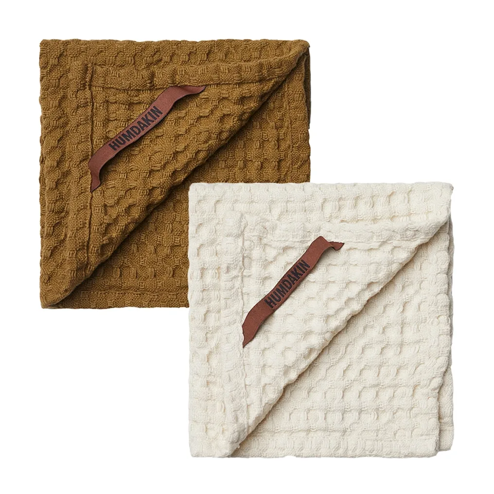 Humdakin Waffle ściereczka do naczyń 28x28 cm 2-pak, Sunset-shell Humdakin