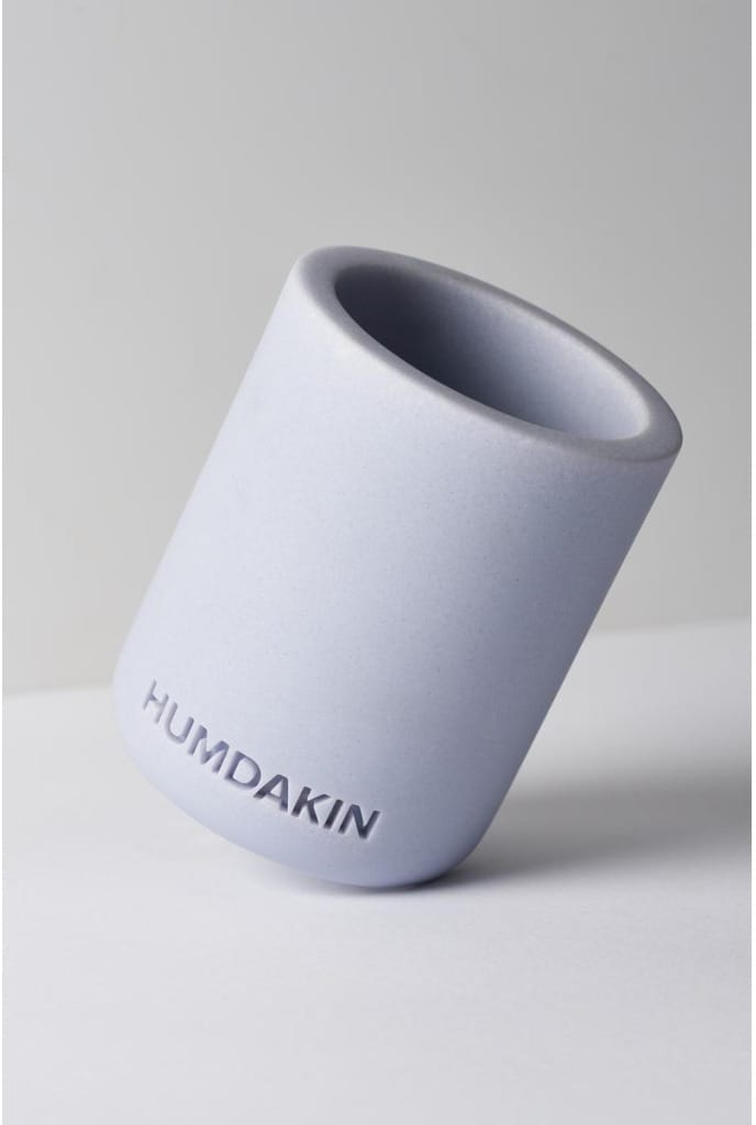 Kubek na szczoteczkę do zębów Humdakin Light Sandstone, Blue glass Humdakin