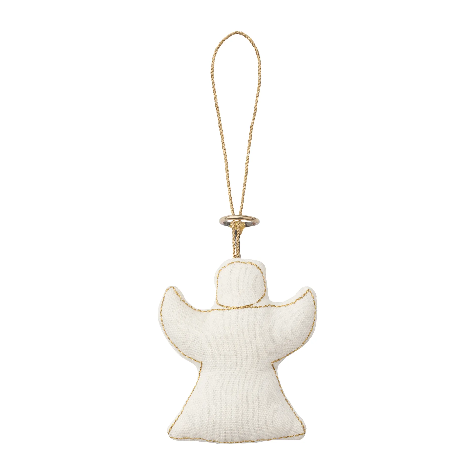 Zawieszka świąteczna Humdakin Angel bawełna, Off white/gold Humdakin