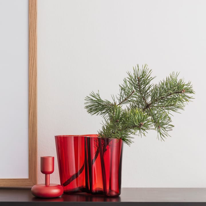 Aalto wazon, cranberry (czerwień) - 160 mm - Iittala