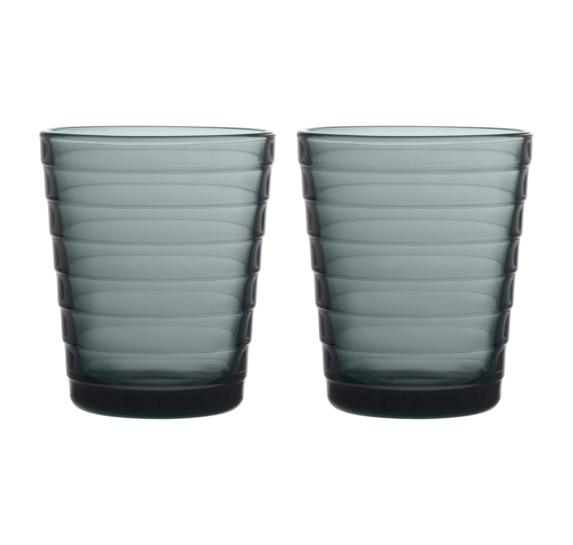 Aino Aalto szklanki 220 ml 2-pak, ciemny szary Iittala