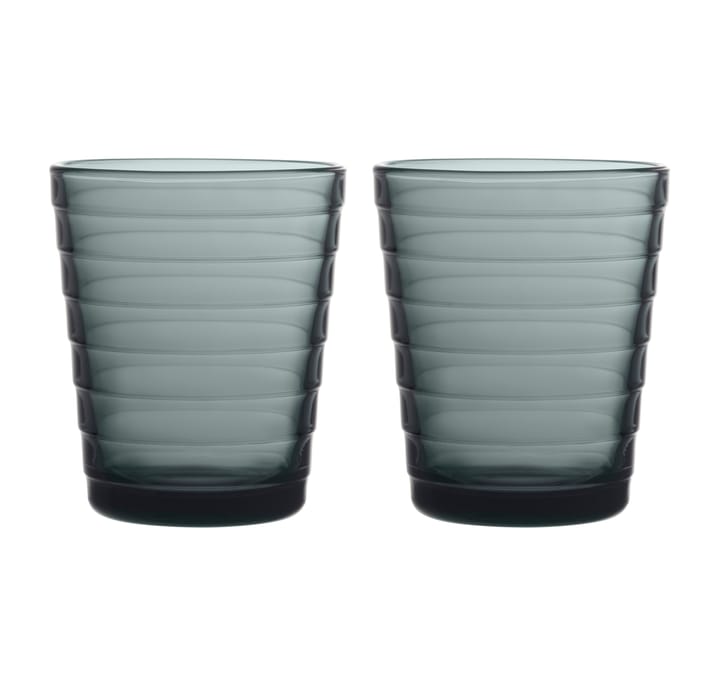 Aino Aalto szklanki 220 ml 2-pak - ciemny szary - Iittala