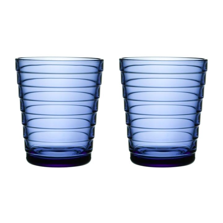 Aino Aalto szklanki 220 ml 2-pak - Niebieski ultramaryna - Iittala