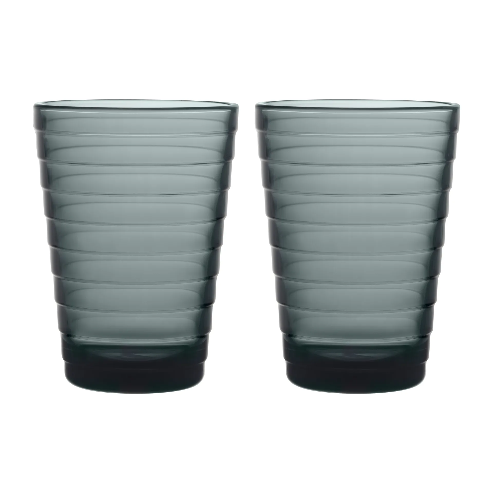 Aino Aalto szklanki 330 ml 2-pak, ciemny szary Iittala