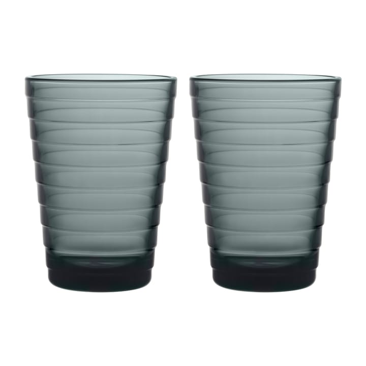 Aino Aalto szklanki 330 ml 2-pak - ciemny szary - Iittala