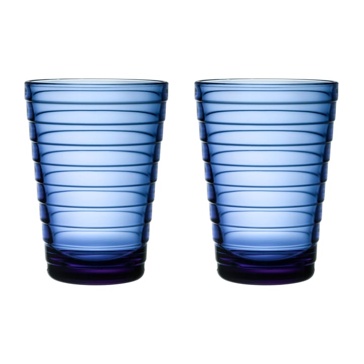 Aino Aalto szklanki 330 ml 2-pak - Niebieski ultramaryna - Iittala