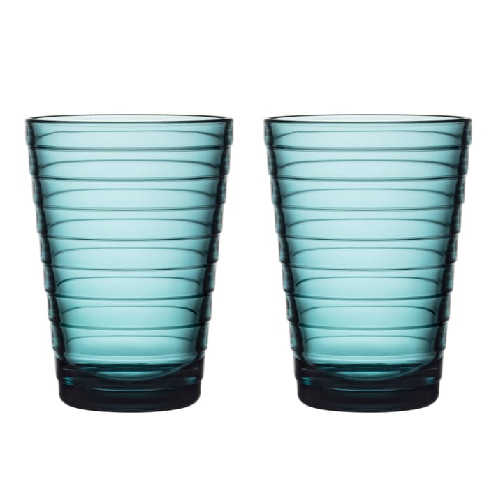 Aino Aalto szklanki 330 ml 2-pak - ocean blue - Iittala
