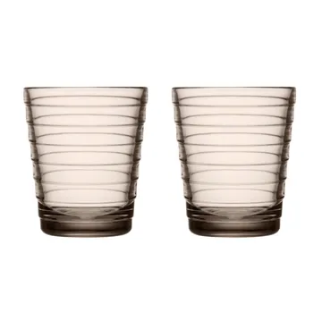Aino Aalto szklanki do napojów 220 ml 2‑pak - linen - Iittala
