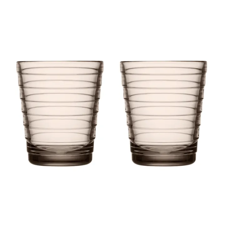 Aino Aalto szklanki do napojów 220 ml 2‑pak - linen - Iittala