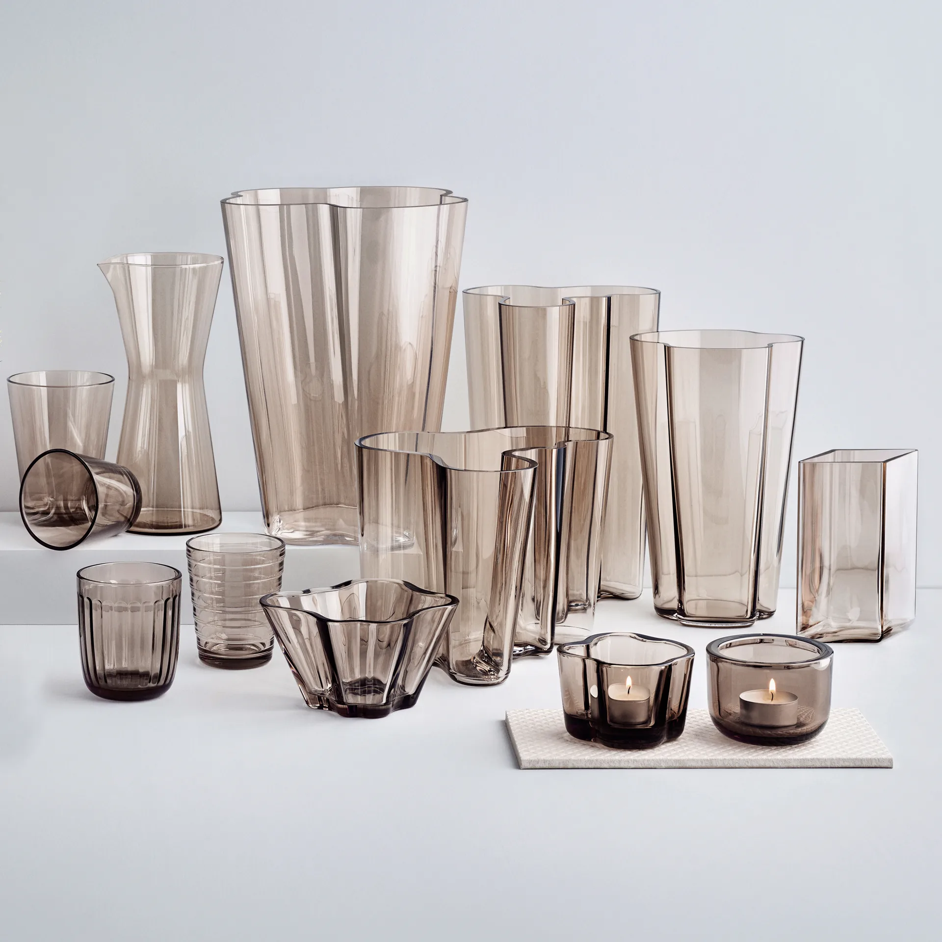 Aino Aalto szklanki do napojów 220 ml 2‑pak, linen Iittala