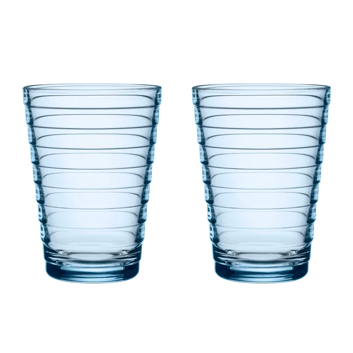 Aino Aalto szklanki do napojów 330 ml, 2‑pak - aqua - Iittala