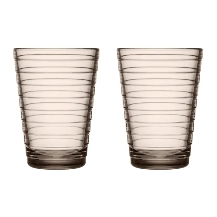 Aino Aalto szklanki do napojów 330 ml, 2‑pak - linen - Iittala