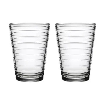 Aino Aalto szklanki do napojów 330 ml, 2‑pak - przezroczysty - Iittala