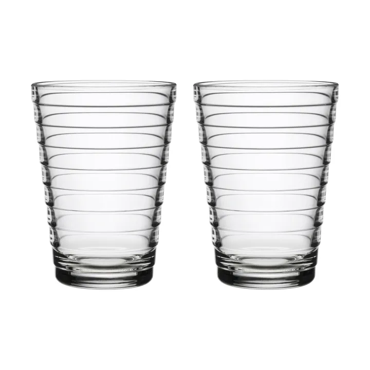Aino Aalto szklanki do napojów 330 ml, 2‑pak - przezroczysty - Iittala