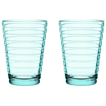 Aino Aalto szklanki do napojów 330 ml, 2‑pak - water green - Iittala