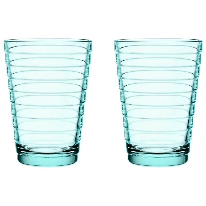 Aino Aalto szklanki do napojów 330 ml, 2‑pak - water green - Iittala