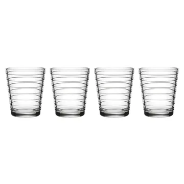 Aino Aalto szklanki do napojów 4‑pak 220 ml - przezroczysty - Iittala