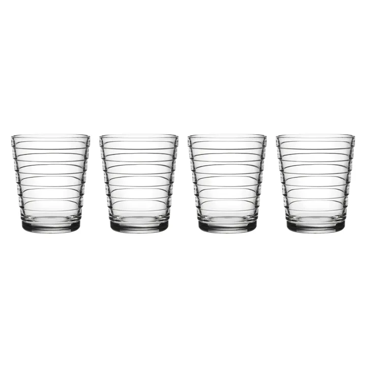 Aino Aalto szklanki do napojów 4‑pak 220 ml - przezroczysty - Iittala