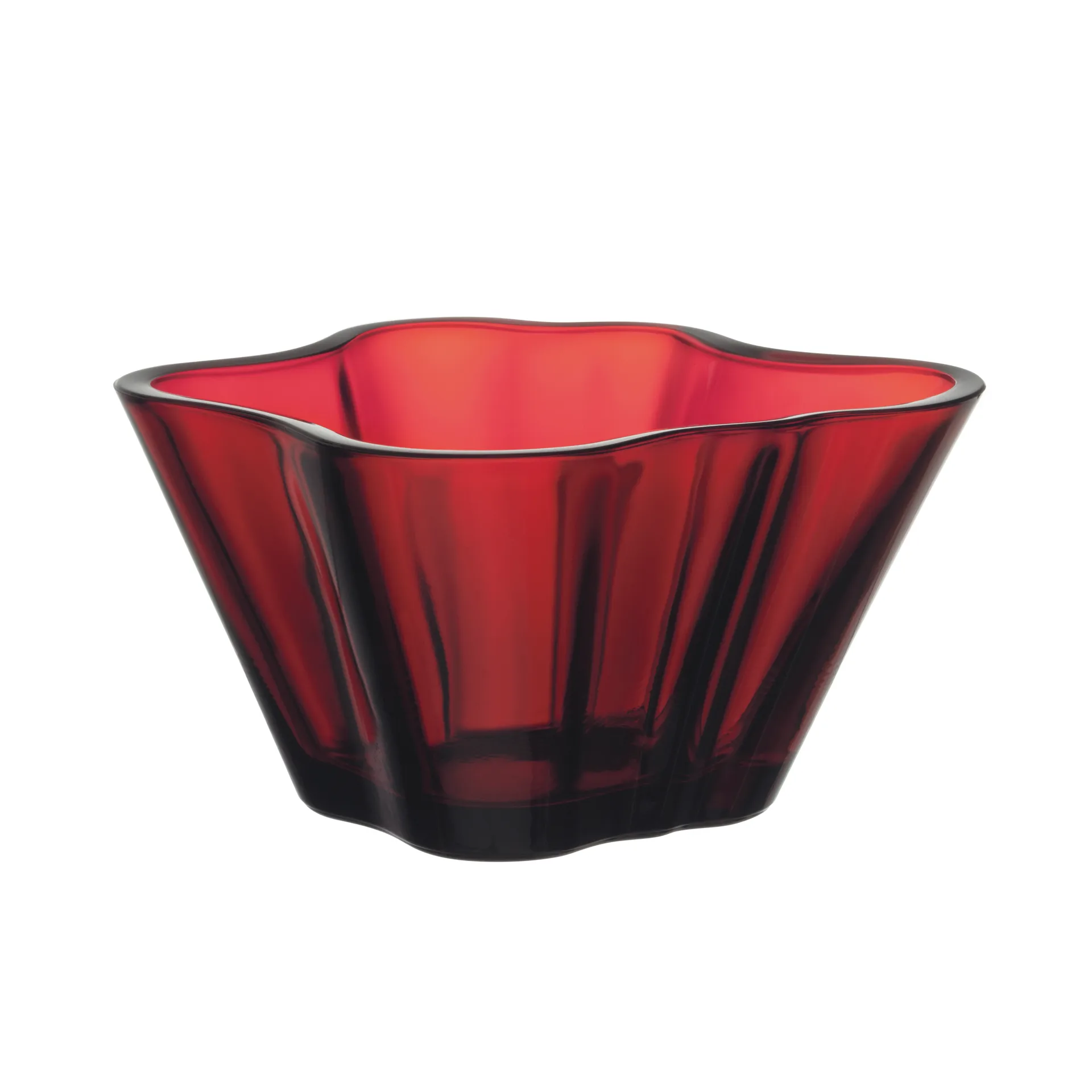 Alvar Aalto miska 75 mm, Cranberry Iittala