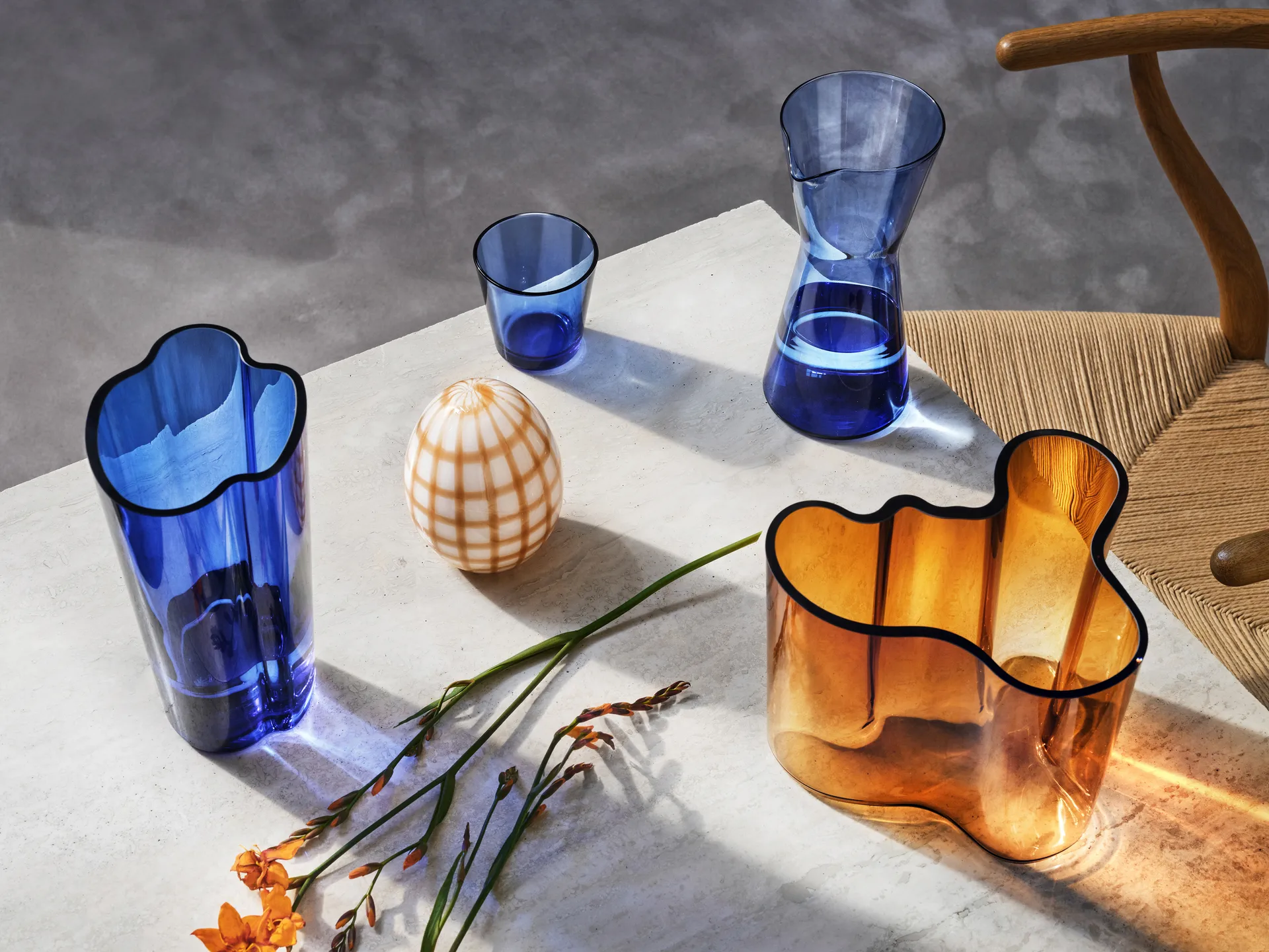 Alvar Aalto wazon błękit ultramaryna, 220 mm Iittala