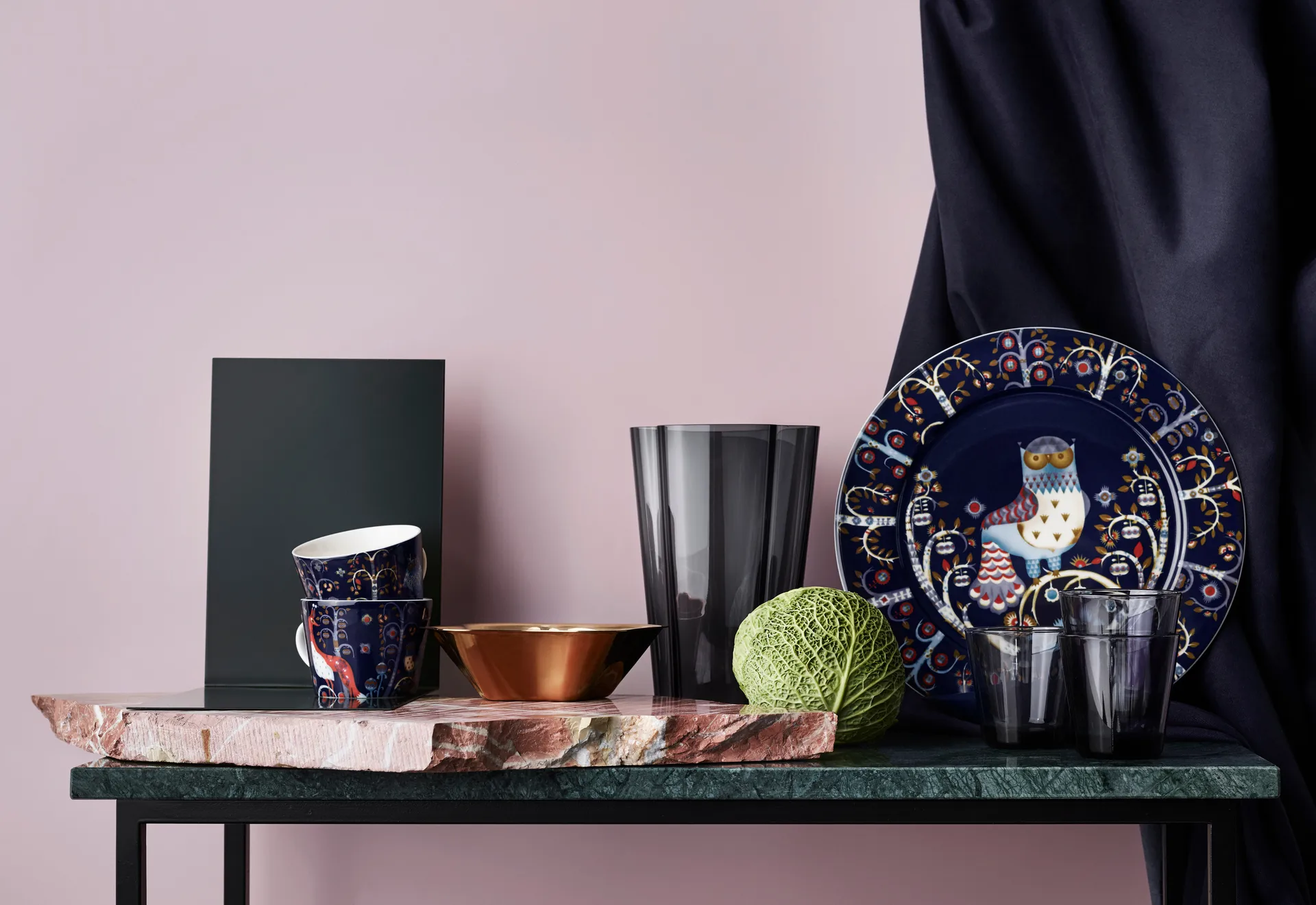 Alvar Aalto wazon, dark grey, 220 mm Iittala