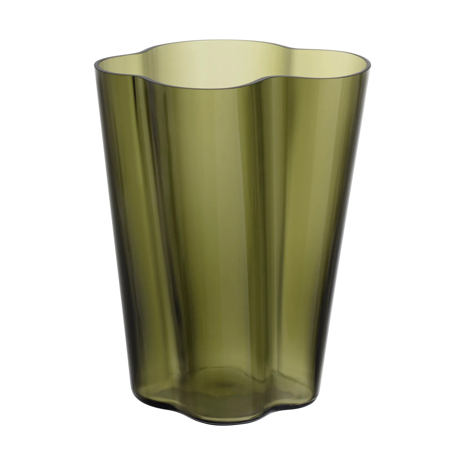 Alvar Aalto wazon, moss green, 270 mm Iittala