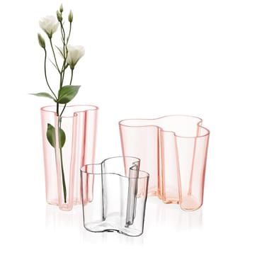 Alvar Aalto wazon łososiowa róża - 160 mm - Iittala