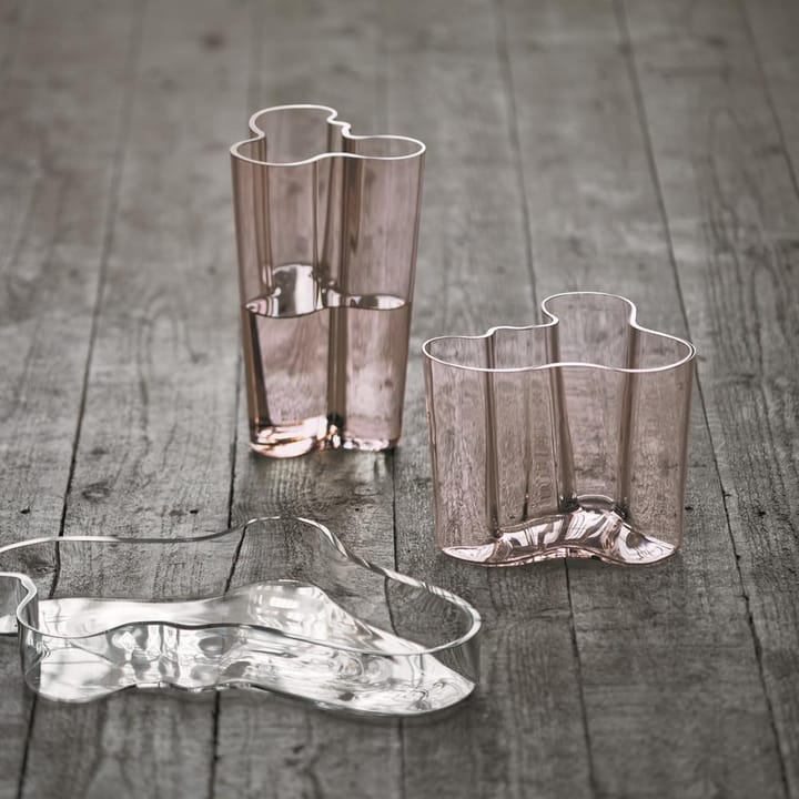 Alvar Aalto wazon łososiowa róża, 160 mm Iittala