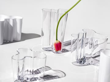 Alvar Aalto wazon, Savoy clear - 160 mm - Iittala