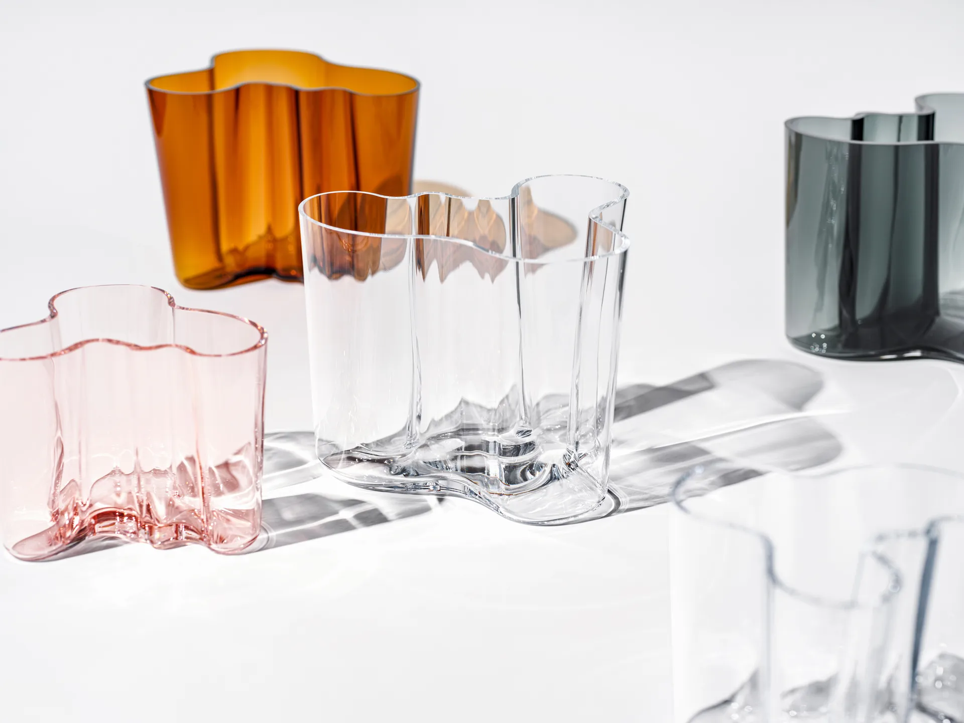 Alvar Aalto wazon, Savoy clear, 160 mm Iittala