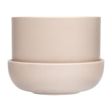 Doniczka z podstawką Nappula Ø17 cm w13 cm - Beige - Iittala