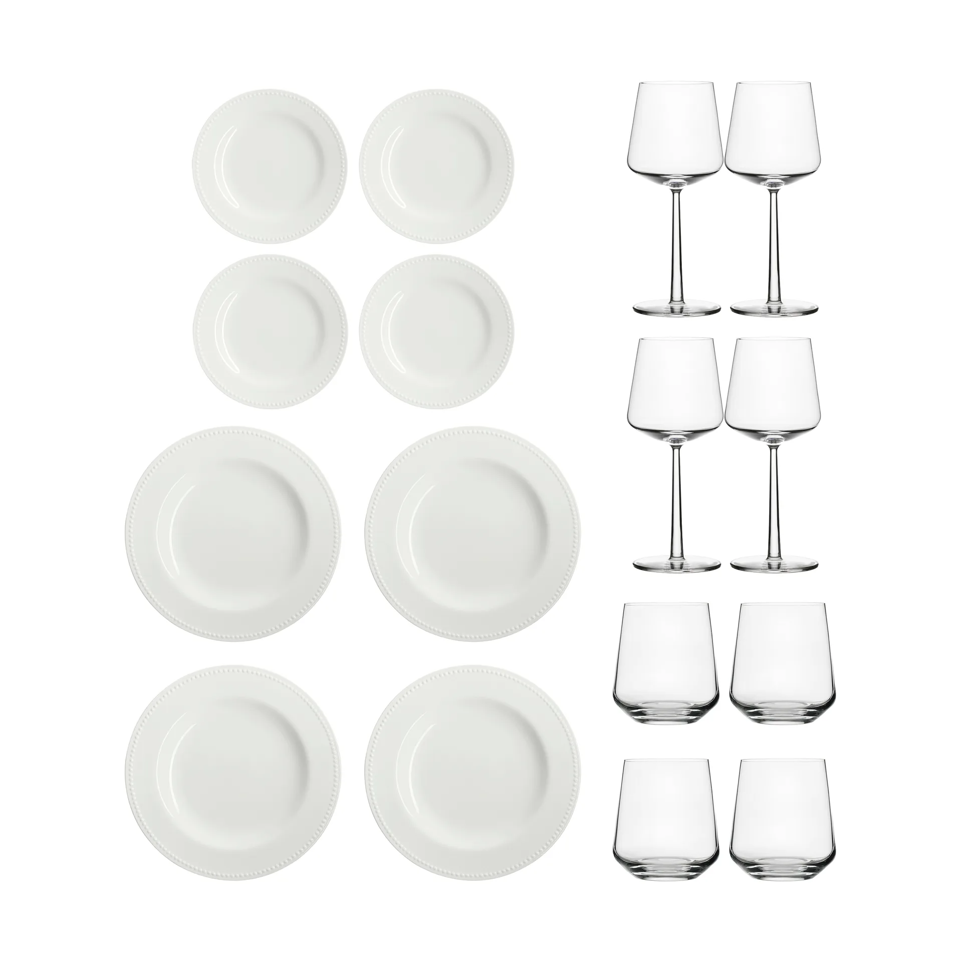 Essence & Dots zestaw startowy do kolacji 32 elementów - Kremowobiały,  Iittala