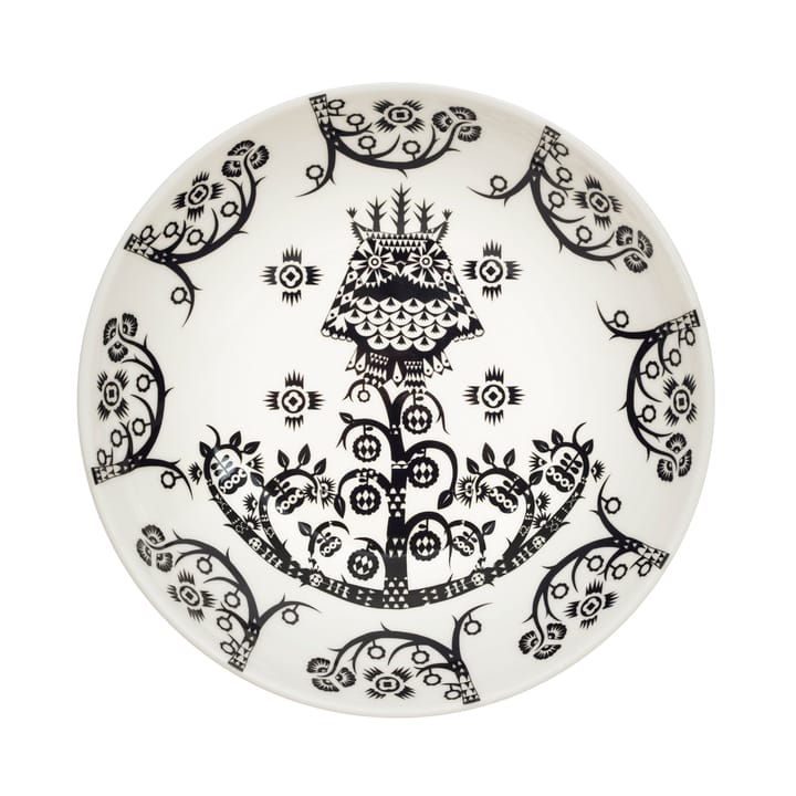 Głęboki talerz Taika 20 cm - Czarny wzór - Iittala