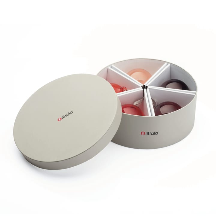 Iittala bombka szkło 80 mm 5 szt - Czerwony - Iittala