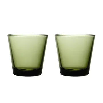 Kartio szklanki do napojów 210 ml, 2‑pak - moss green - Iittala
