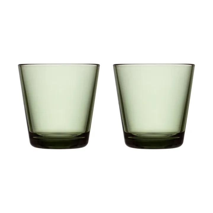 Kartio szklanki do napojów 210 ml, 2‑pak - Sosnowa zieleń - Iittala