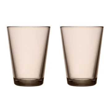 Kartio szklanki do napojów 400 ml, 2‑pak - linen - Iittala