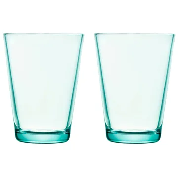 Kartio szklanki do napojów 400 ml, 2‑pak - water green 400 ml 2-pak - Iittala