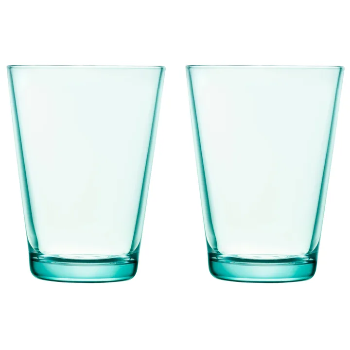 Kartio szklanki do napojów 400 ml, 2‑pak - water green 400 ml 2-pak - Iittala