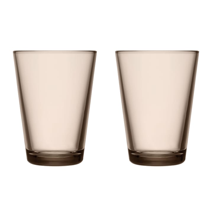 Kartio tumbler 400 ml 2-pak - linen - Iittala