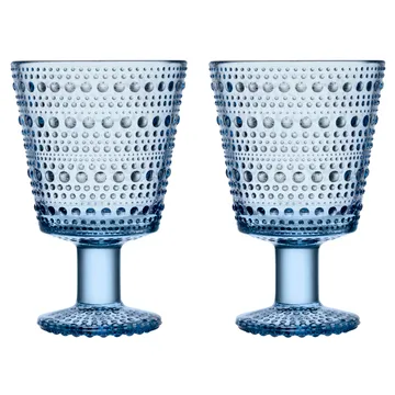 Kastehelmi kieliszki do napojów na nóżce 260 ml, 2‑pak - Aqua - Iittala
