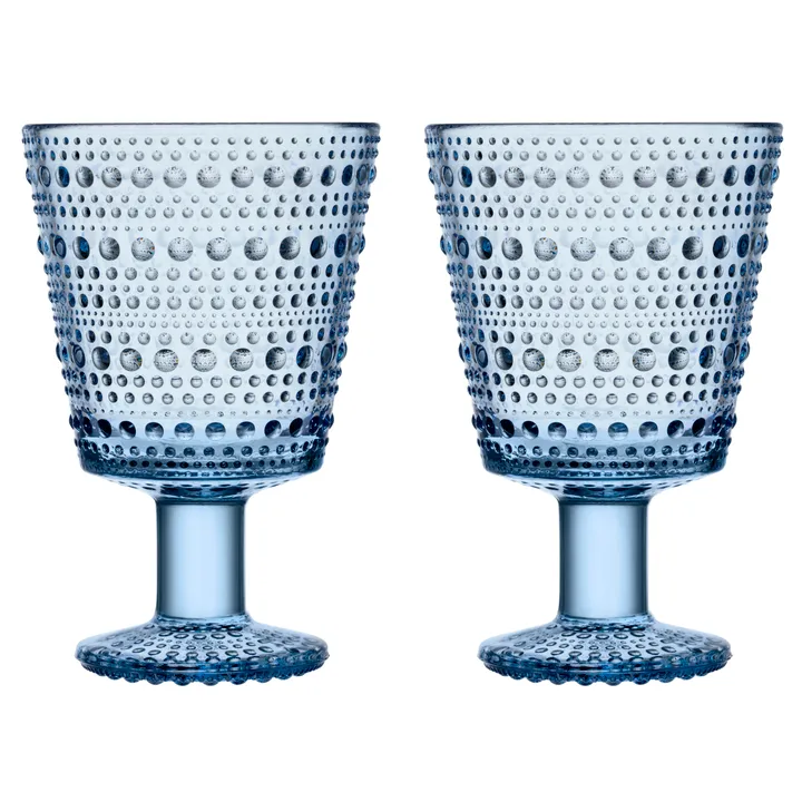 Kastehelmi kieliszki do napojów na nóżce 260 ml, 2‑pak - Aqua - Iittala