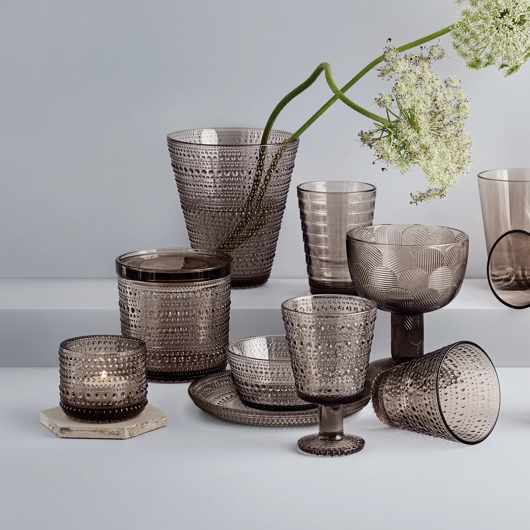 Kastehelmi kieliszki do napojów na nóżce 260 ml, 2‑pak, Len Iittala