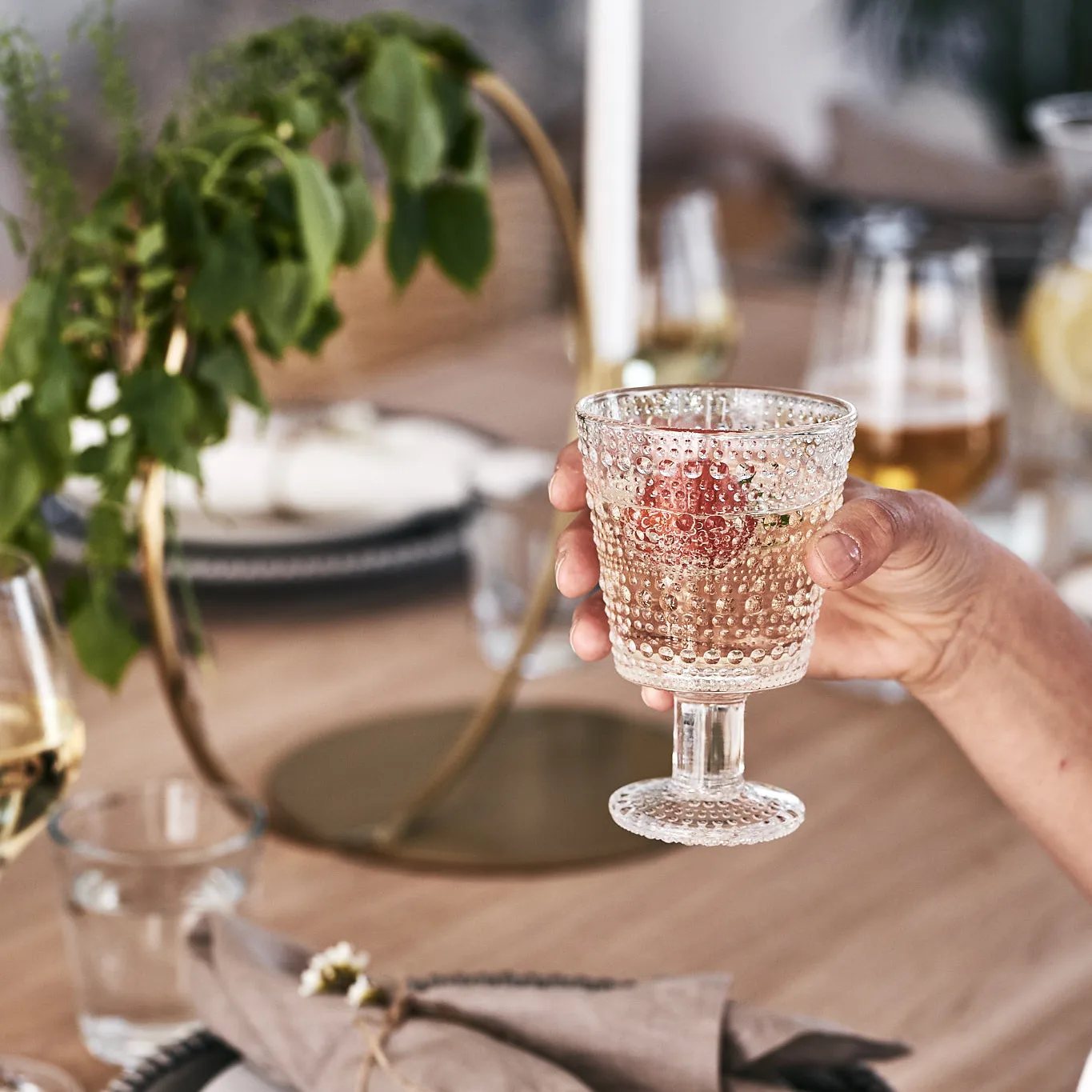 Kastehelmi kieliszki do napojów na nóżce 260 ml, 2‑pak, Przezroczyste Iittala