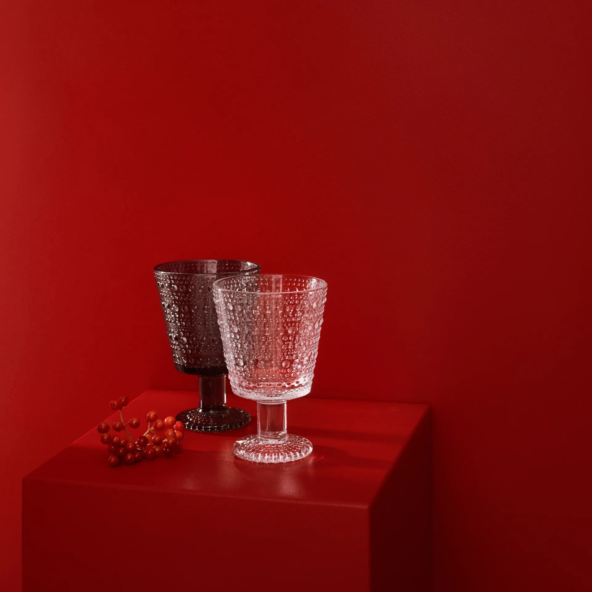 Kastehelmi kieliszki do napojów na nóżce 260 ml, 2‑pak, Przezroczyste Iittala